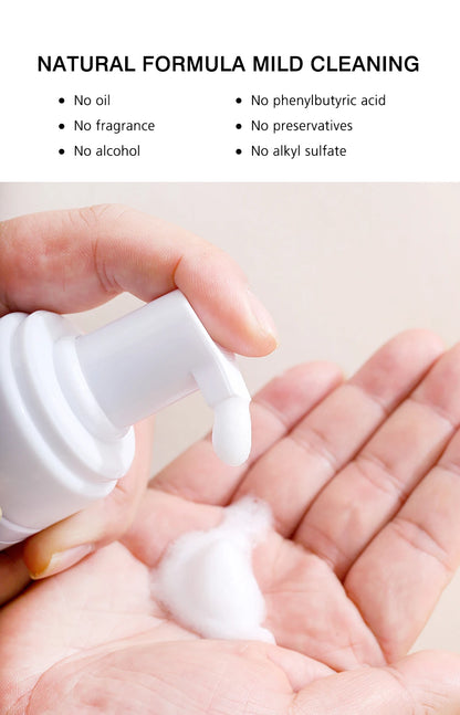 Natuhana 60ml Σαμπουάν για Επέκταση Βλεφαρίδων – Αφρός Καθαρισμού Βλεφαρίδων για Ψεύτικες Βλεφαρίδες, Απαλό &amp; Μη Ερεθιστικό Εργαλείο Μακιγιάζ