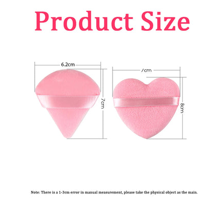 20/30 τεμάχια Triangle Velvet Powder Puff – Σφουγγάρι μακιγιάζ για υγρή και στεγνή χρήση για foundation, καλλυντικά και ανάμειξη προϊόντων ομορφιάς