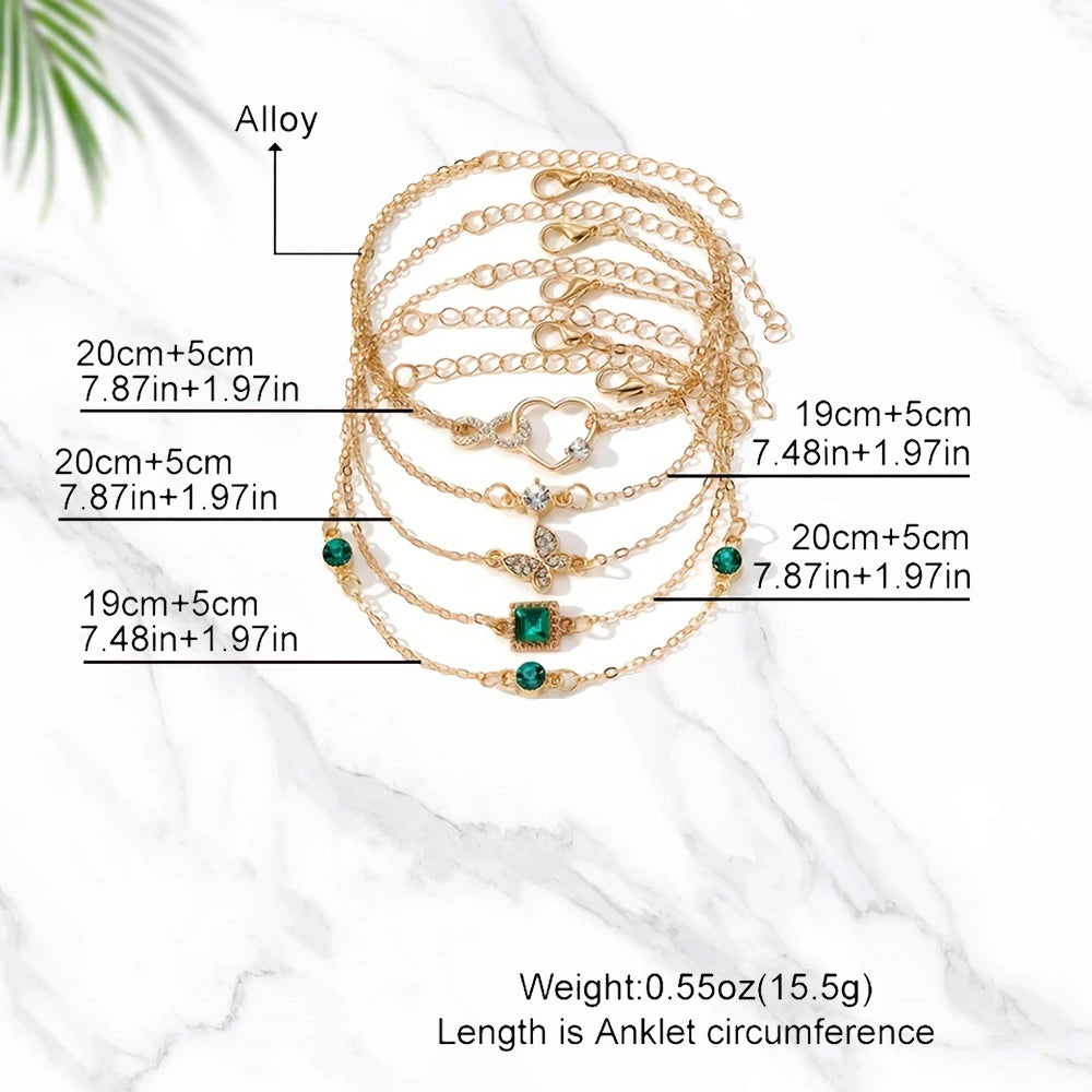 Σετ 5 τεμαχίων vintage βραχιόλια με στρας – Άπειρα &amp; Γεωμετρικά σχέδια, Κοσμήματα μόδας για γυναίκες, τέλειο δώρο &amp; casual wear
