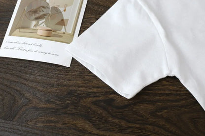 Παιδικό μπλουζάκι με κοντά μανίκια από καθαρό βαμβάκι 2-10 ετών – Καλοκαιρινές μπλούζες για αγόρια και κορίτσια