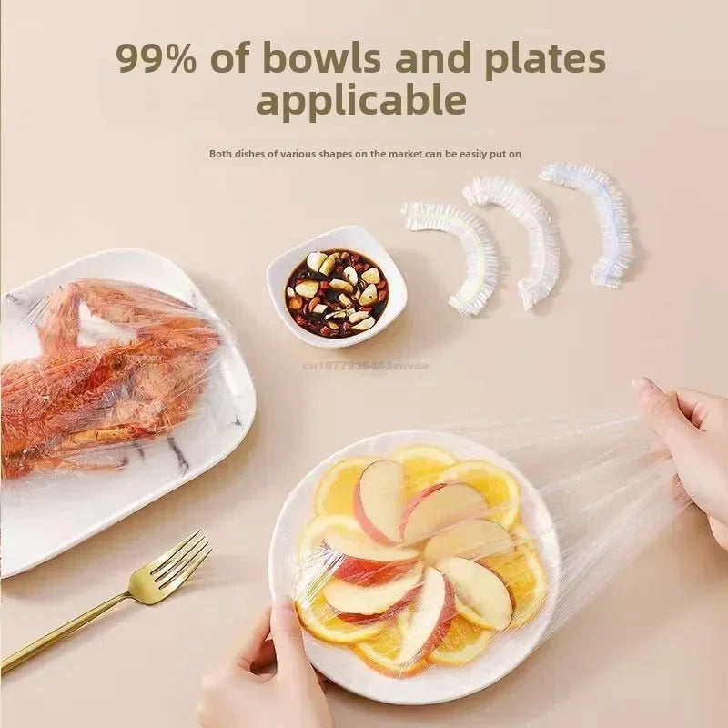 Πολύχρωμα καλύμματα τροφίμων μιας χρήσης και επαναχρησιμοποιήσιμα – Ελαστικό πλαστικό περιτύλιγμα για μπολ, φρούτα και αποθήκευση τροφίμων