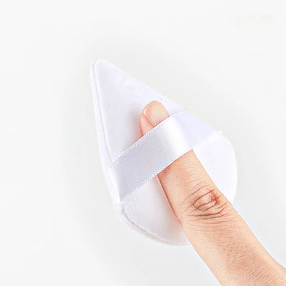 SHIDISHANGPIN Triangle Velvet Powder Puff – Επαναχρησιμοποιήσιμο σφουγγάρι μακιγιάζ προσώπου, μίνι βαμβακερό σφουγγάρι μακιγιάζ για foundation, σκιά ματιών και εργαλεία ομορφιάς (1/2/3/6 τεμάχια)