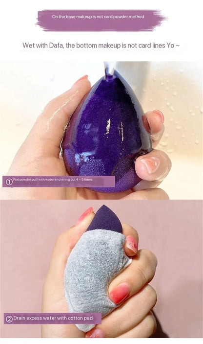 4 τεμάχια σφουγγάρι μακιγιάζ μπλέντερ ομορφιάς αυγό καλλυντικό φουσκωτό – μαλακά σφουγγάρια βάσης και πούδρας για γυναίκες, επαγγελματικά εργαλεία ομορφιάς