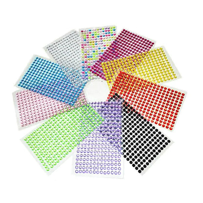 Αυτοκόλλητα αυτοκόλλητα 1040/900/504 τεμαχίων ακρυλικού τρυπανιού DIY από κρυστάλλινο στρας για θήκες κινητών, κάρτες και χειροτεχνίες