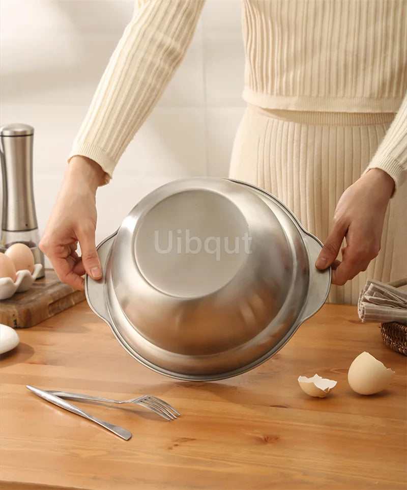 Λεκάνη πλύσης λαχανικών και σουρωτήρι από ανοξείδωτο ατσάλι 304 – Πλυντήριο ρυζιού πολλαπλών χρήσεων, φίλτρο φρούτων, καλάθι αποστράγγισης κουζίνας