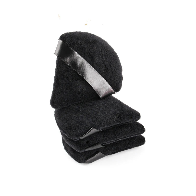 SHIDISHANGPIN Triangle Velvet Powder Puff – Επαναχρησιμοποιήσιμο σφουγγάρι μακιγιάζ προσώπου, μίνι βαμβακερό σφουγγάρι μακιγιάζ για foundation, σκιά ματιών και εργαλεία ομορφιάς (1/2/3/6 τεμάχια)