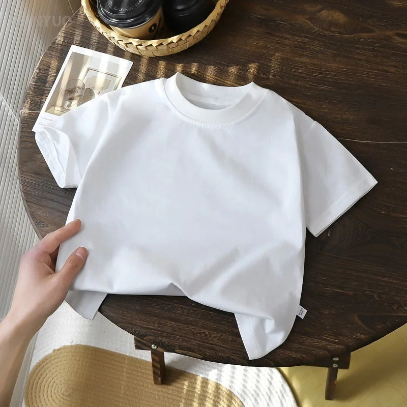 Παιδικό μπλουζάκι με κοντά μανίκια από καθαρό βαμβάκι 2-10 ετών – Καλοκαιρινές μπλούζες για αγόρια και κορίτσια