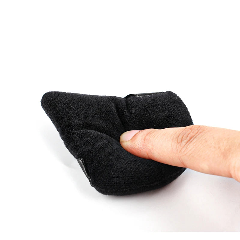 SHIDISHANGPIN Triangle Velvet Powder Puff – Επαναχρησιμοποιήσιμο σφουγγάρι μακιγιάζ προσώπου, μίνι βαμβακερό σφουγγάρι μακιγιάζ για foundation, σκιά ματιών και εργαλεία ομορφιάς (1/2/3/6 τεμάχια)