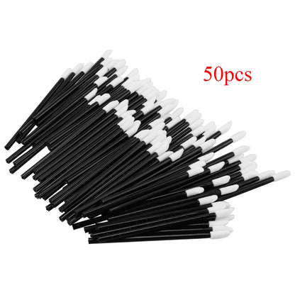 Lanjinglin 5/50 Pcs Disposable Lip Brush Makeup Brushes – Lipstick Applicator Wands & Eyelash Extension Tool, Professional Beauty Accessories