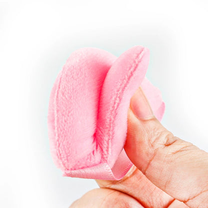 SHIDISHANGPIN Triangle Velvet Powder Puff – Επαναχρησιμοποιήσιμο σφουγγάρι μακιγιάζ προσώπου, μίνι βαμβακερό σφουγγάρι μακιγιάζ για foundation, σκιά ματιών και εργαλεία ομορφιάς (1/2/3/6 τεμάχια)