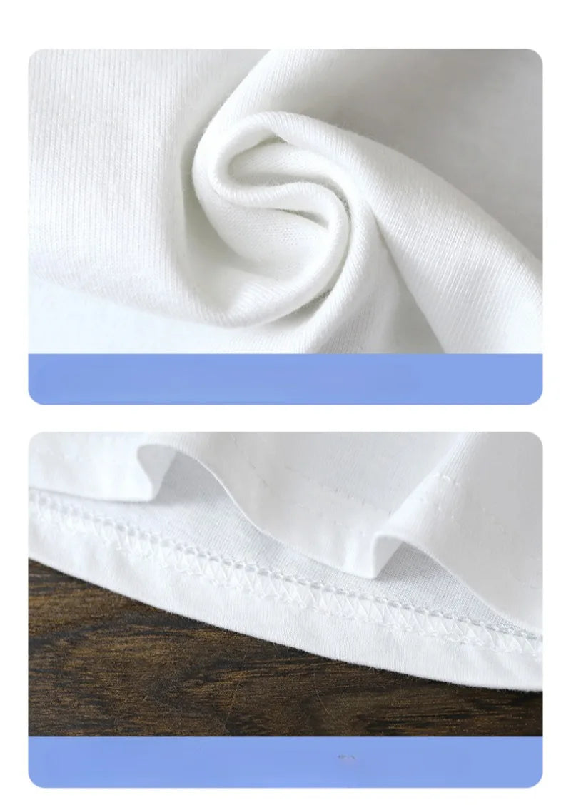 Παιδικό μπλουζάκι με κοντά μανίκια από καθαρό βαμβάκι 2-10 ετών – Καλοκαιρινές μπλούζες για αγόρια και κορίτσια