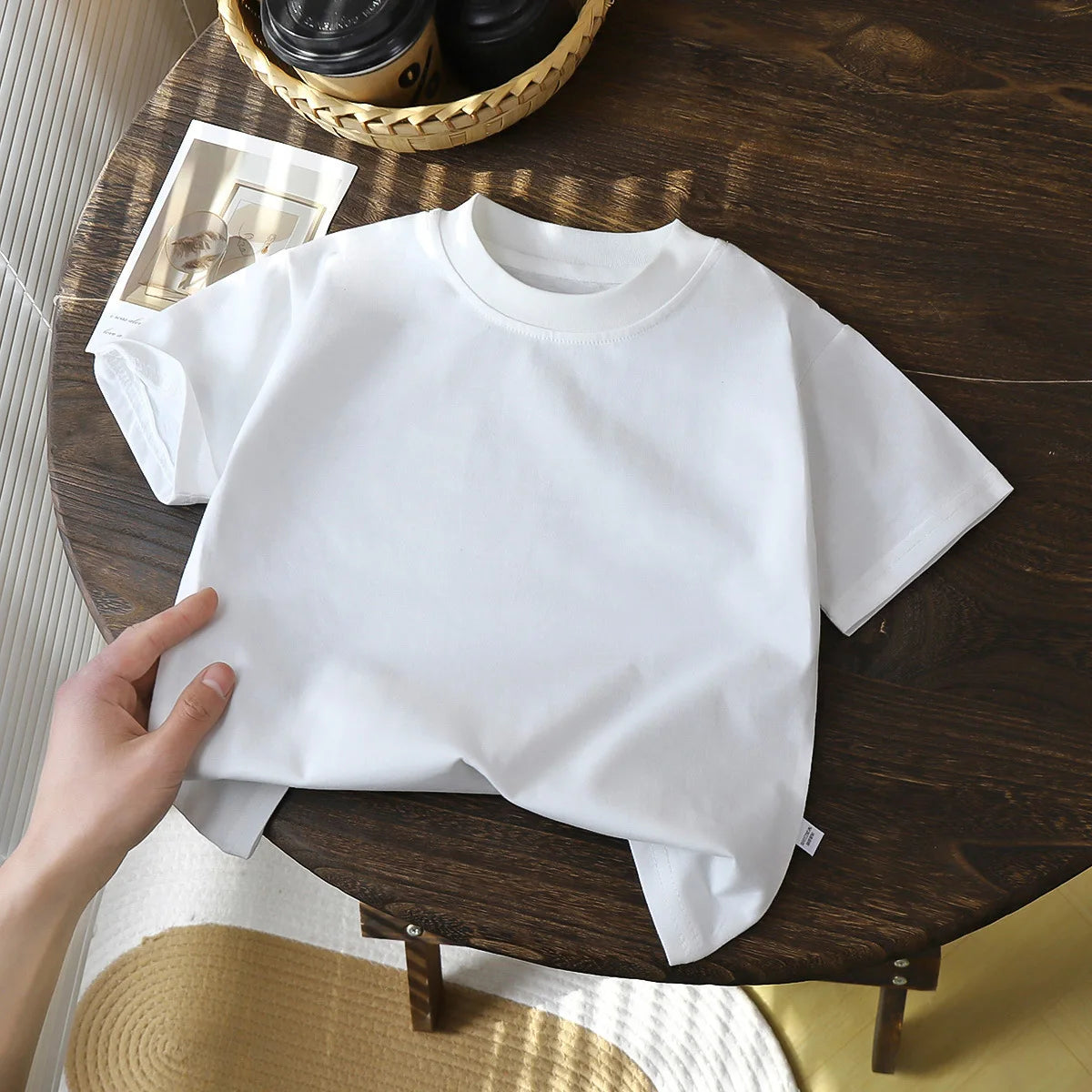 Παιδικό μπλουζάκι με κοντά μανίκια από καθαρό βαμβάκι 2-10 ετών – Καλοκαιρινές μπλούζες για αγόρια και κορίτσια