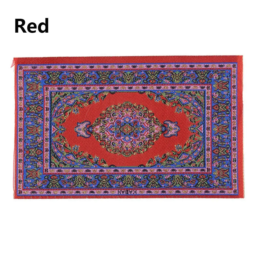 Μινιατούρα χαλί κουκλόσπιτου σε κλίμακα 1:12 σε τούρκικο στιλ – Επένδυση δαπέδου για το σπίτι παιχνιδιού και αξεσουάρ κούκλας