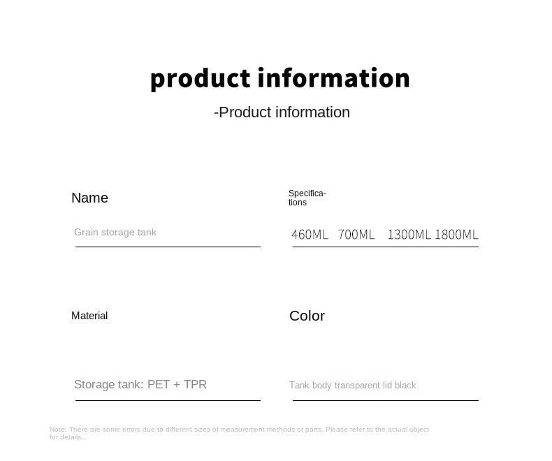 Αεροστεγές σφραγισμένο βάζο αποθήκευσης 1 τεμαχίου – Πλαστικό δοχείο σιτηρών, ζυμαρικών και μπαχαρικών | Κουτί οργάνωσης κουζίνας ανθεκτικό στην υγρασία